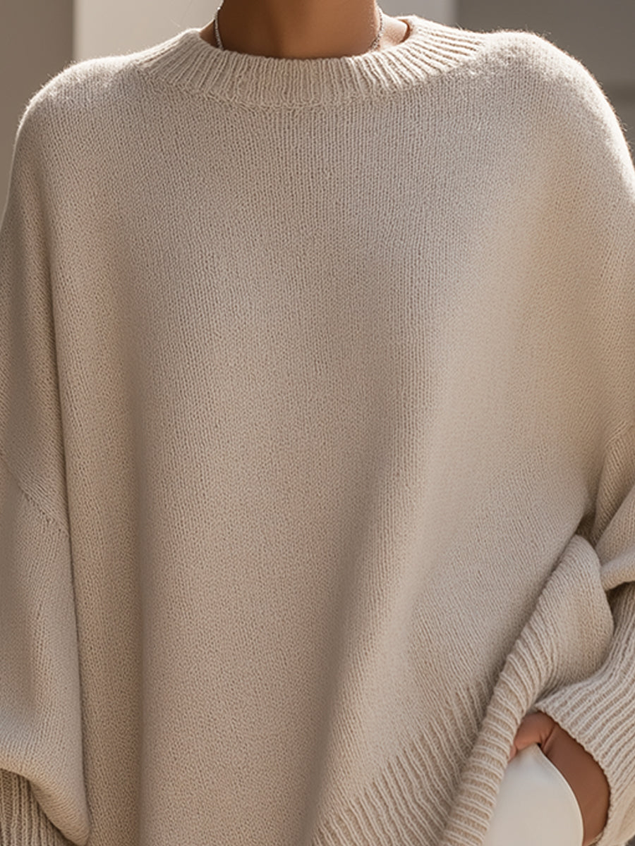 Oversized Cozy Sweater for Women - Effortless Style and Comfort 1