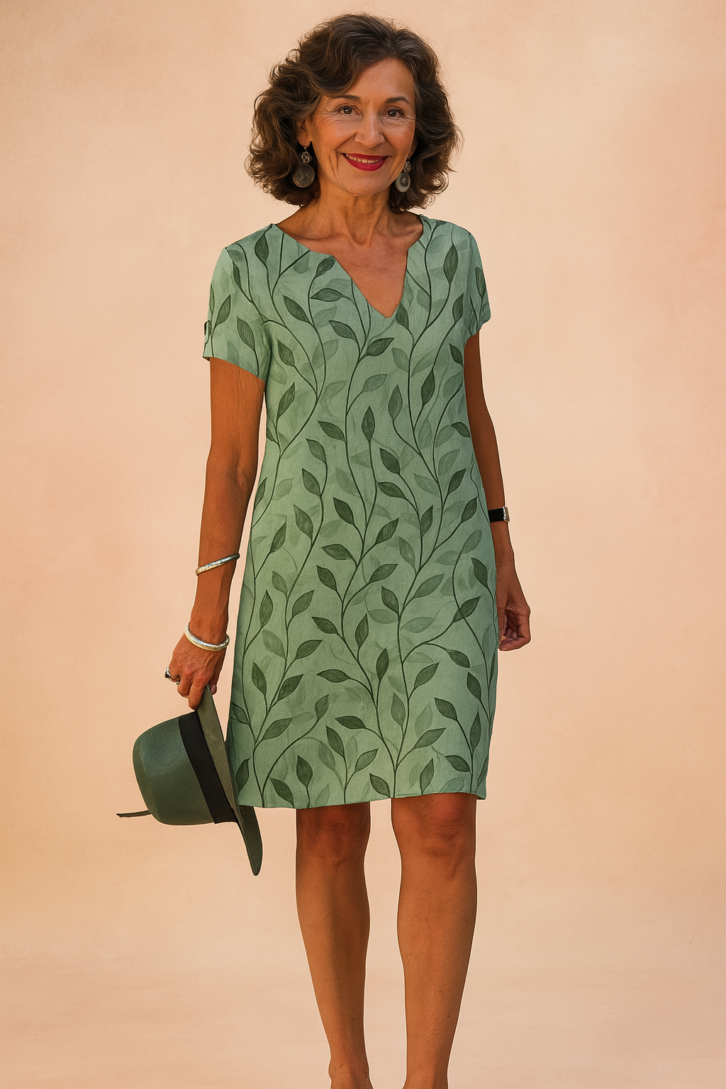 SARAH | Elegant V-Neck Summer Dress 0