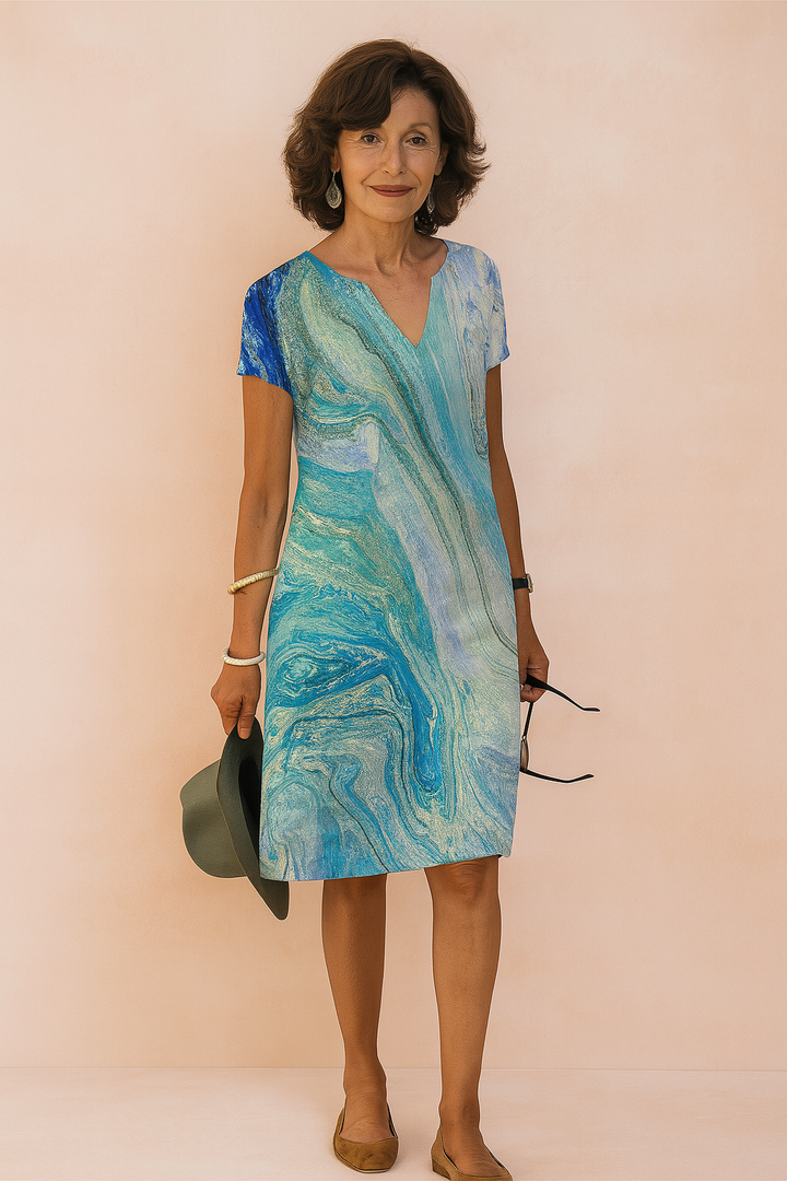 SARAH | Elegant V-Neck Summer Dress 3