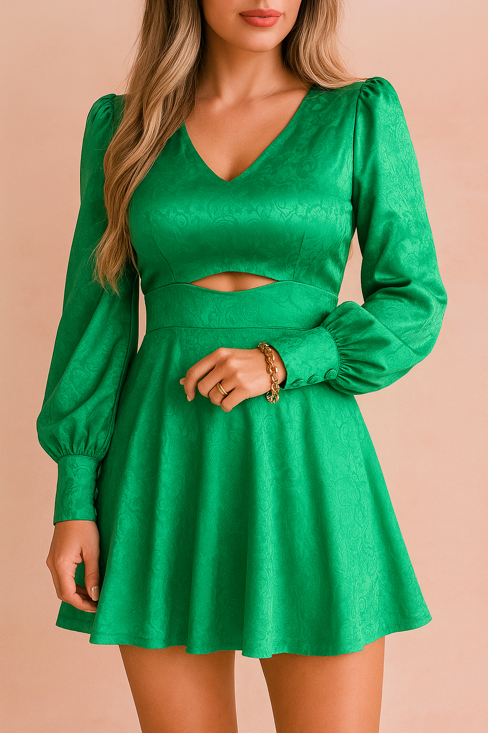 Sara | Elegant summer dress with ruffle sleeves 1