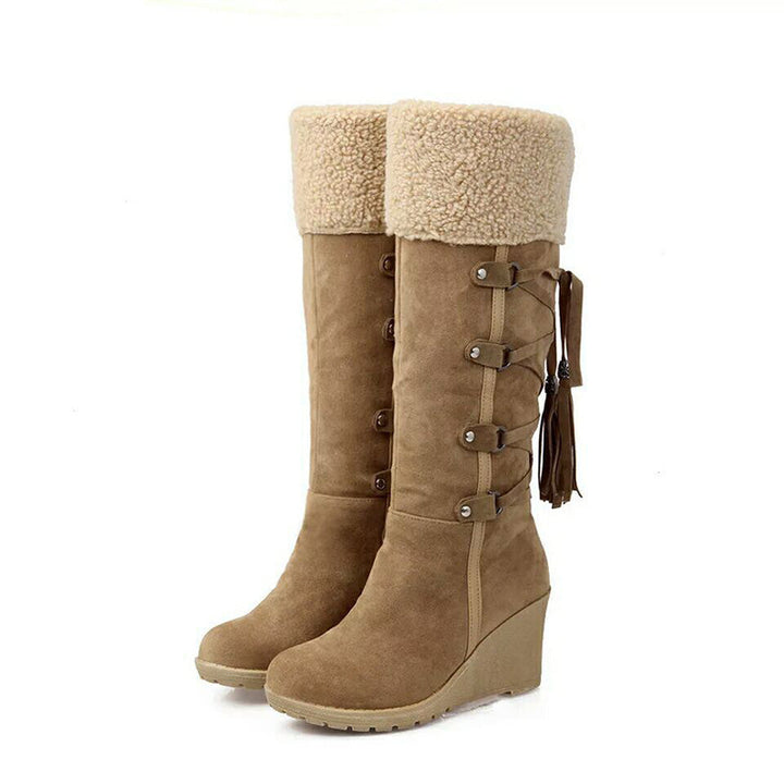 Stylish Warm Winter Boots for Women with Comfortable Wedge Heels 3