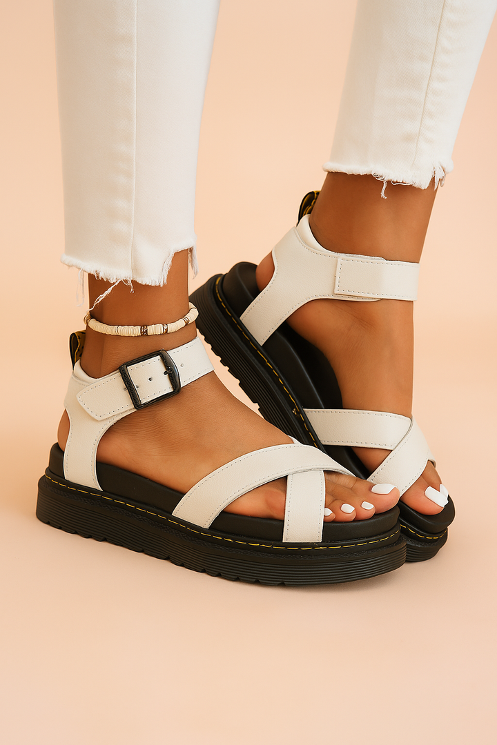 Teresa | Sporty strappy platform sandals 0