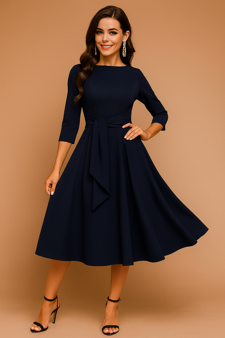 Violet | Elegant Midi Blouse with Bow 0