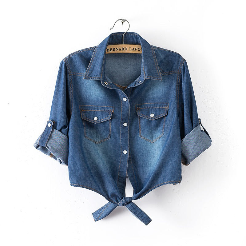 Kelsey | Classic Tie-Front Button Down Shirt for Women