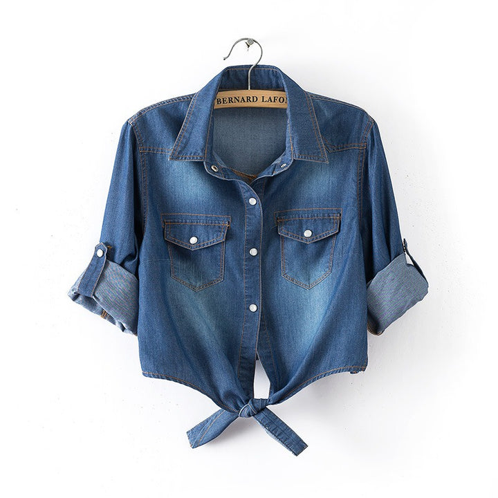 Kelsey | Classic Tie-Front Button Down Shirt for Women