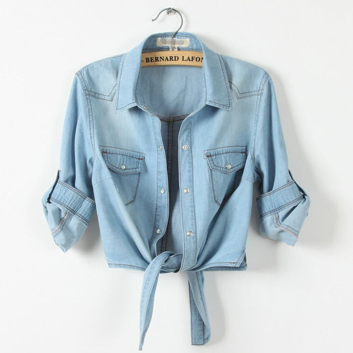 Kelsey | Classic Tie-Front Button Down Shirt for Women