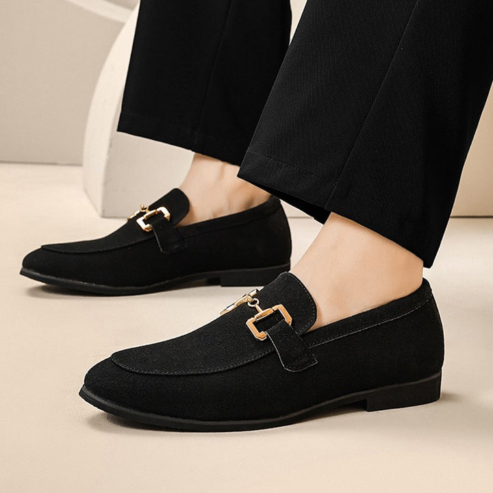Loafers med stöd för fotvalvet för män - eleganta slip-on formella skor