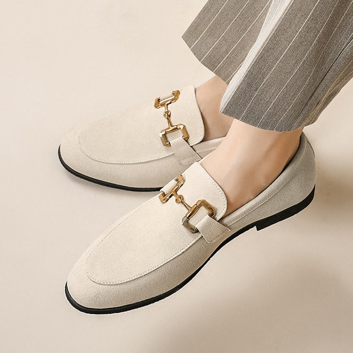 Loafers med stöd för fotvalvet för män - eleganta slip-on formella skor