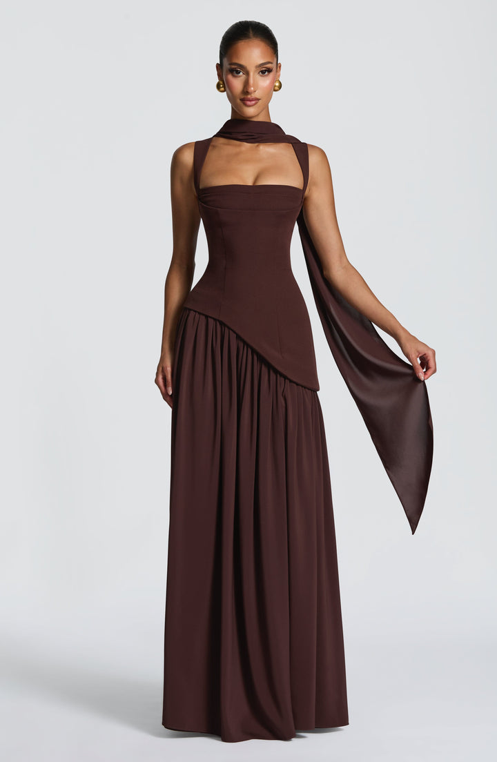 Women's Asymmetric Maxi Dress - Elegant Summer Dress for Formal Occasions 0