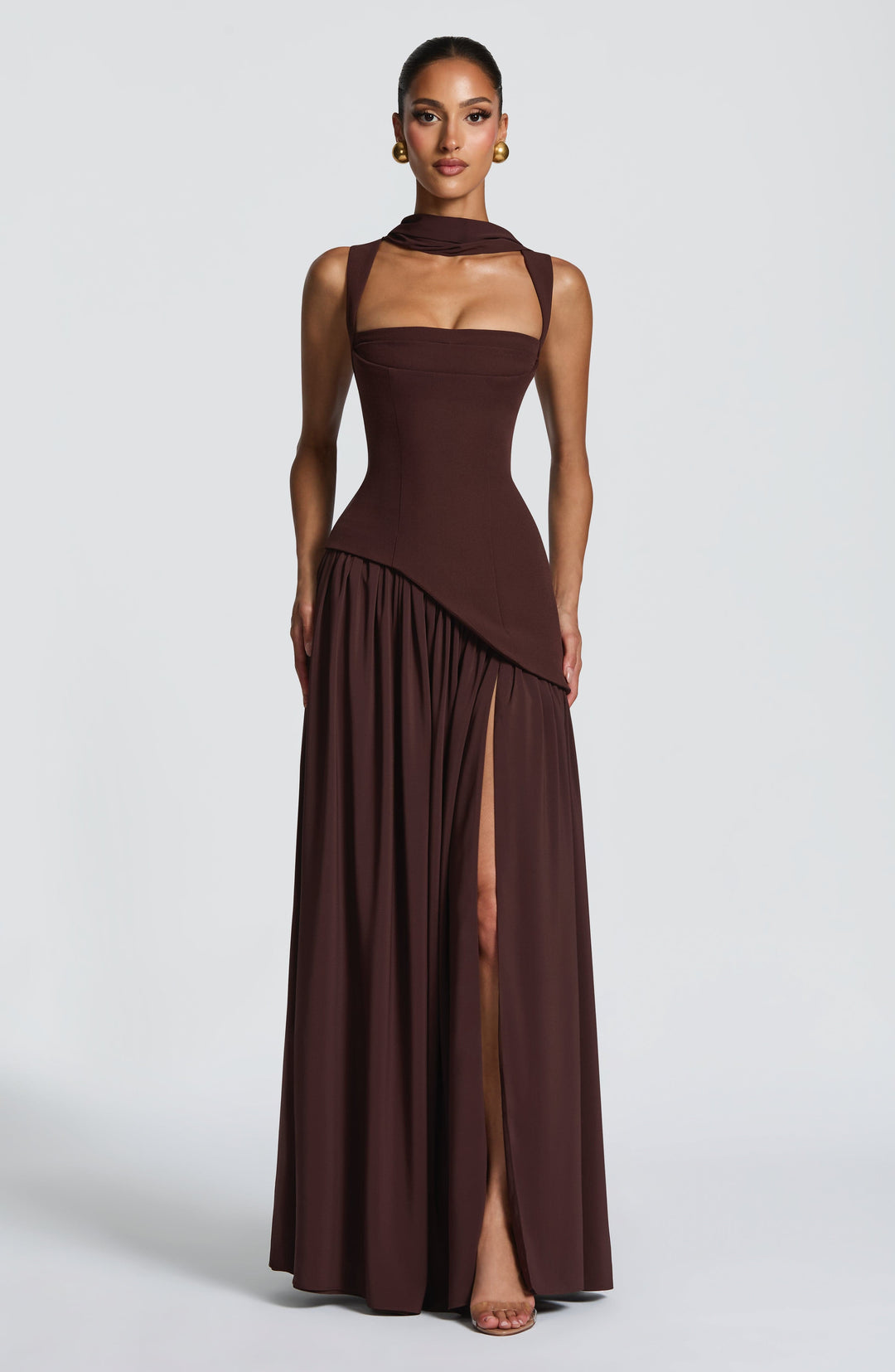 Women's Asymmetric Maxi Dress - Elegant Summer Dress for Formal Occasions 8