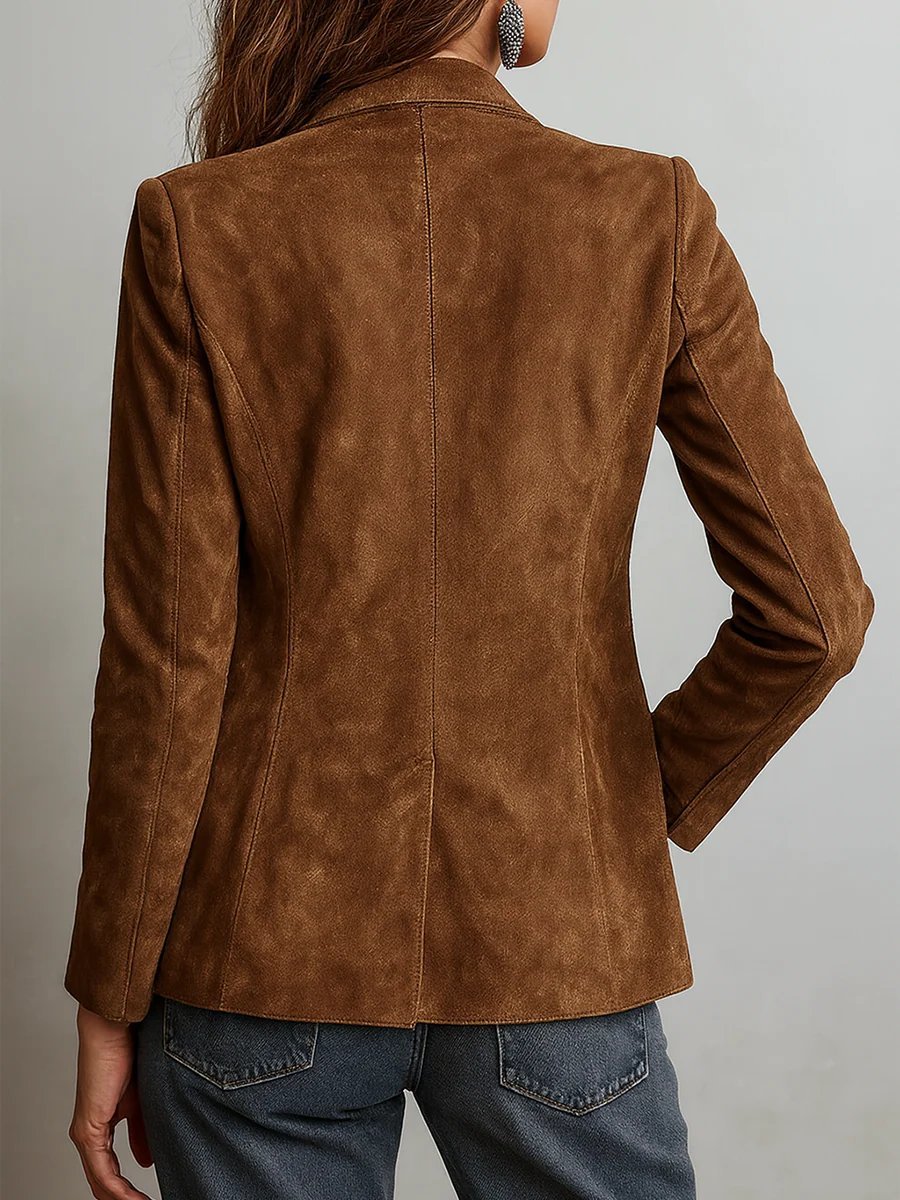 Women's Blazer, Tailored Cardigan with Button Placket, Elegant Fit for Office and Casual Wear 2