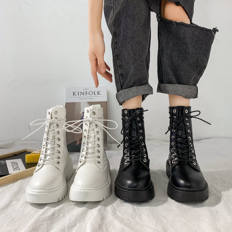 Women's Lace-Up Boots with Orthopedic Arch Support for Comfortable Wear 3