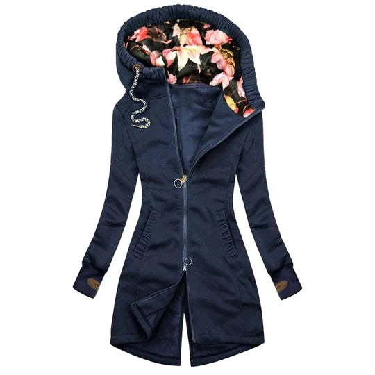 Women’s Long Winter Coat with Hood Slim Fit Warm Outerwear 1