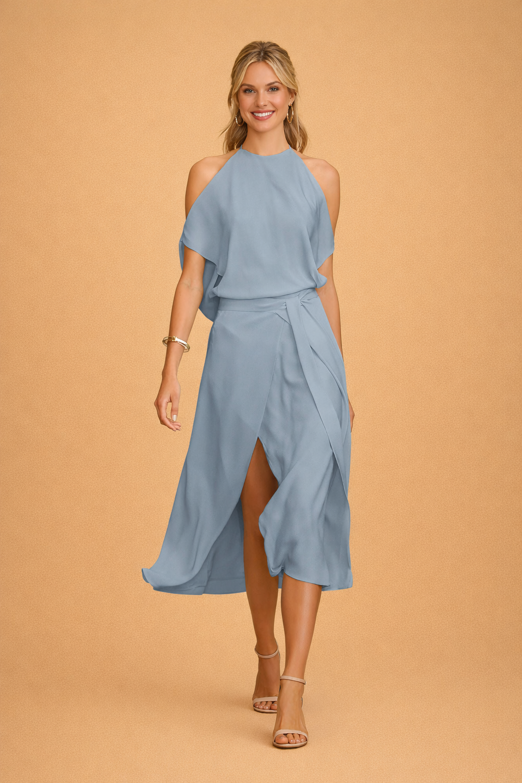Women's Off-the-Shoulder Midi Dress
