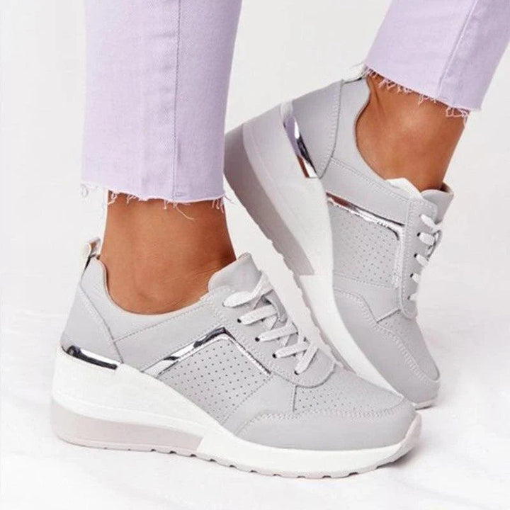 Women's Sneakers with Arch Support - Stylish Wedge Design for Everyday Comfort and Versatility 1