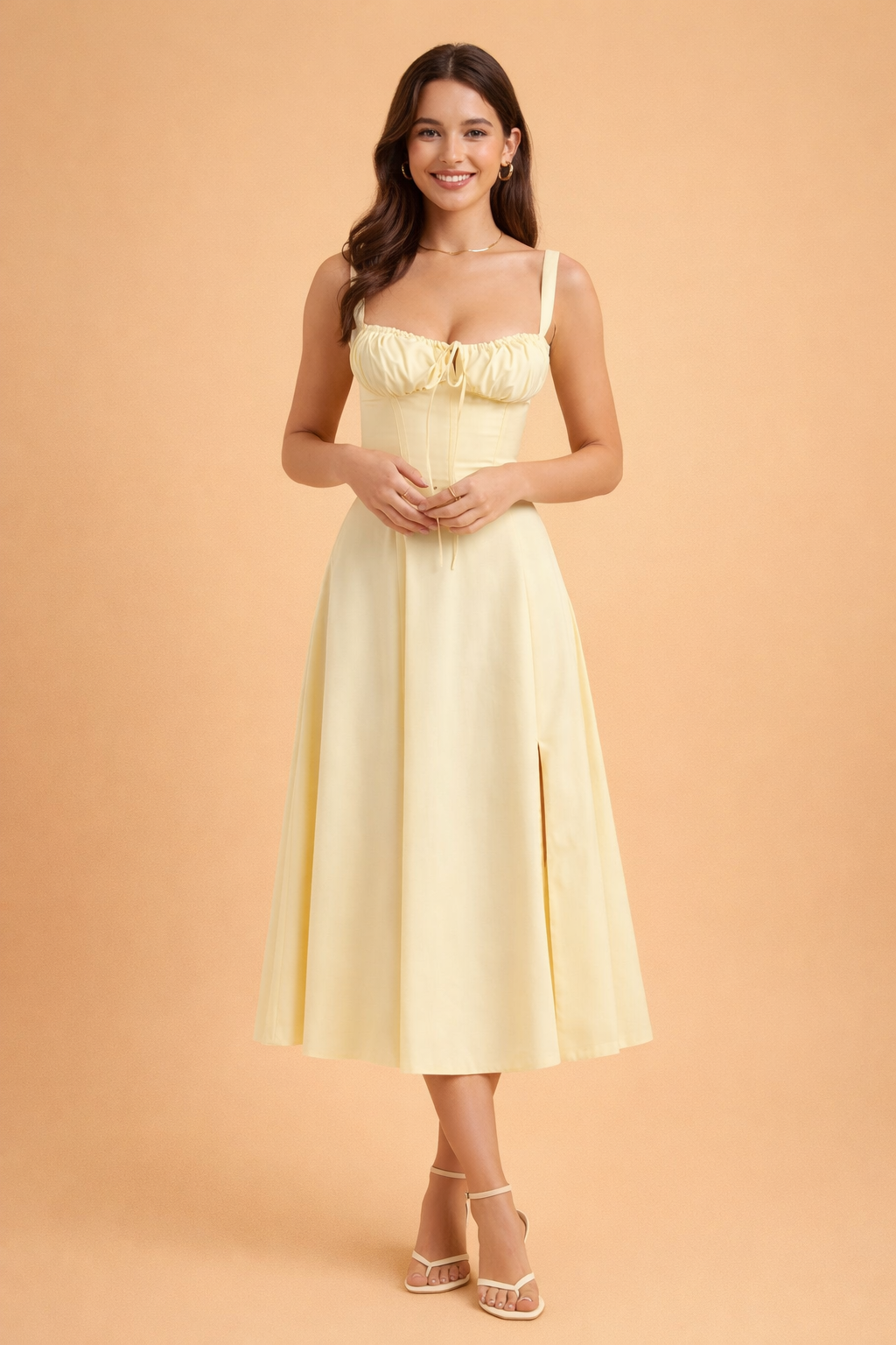 Women's Summer Dress - Elegant Waist Design with Flattering Fit and Sweetheart Neckline 6