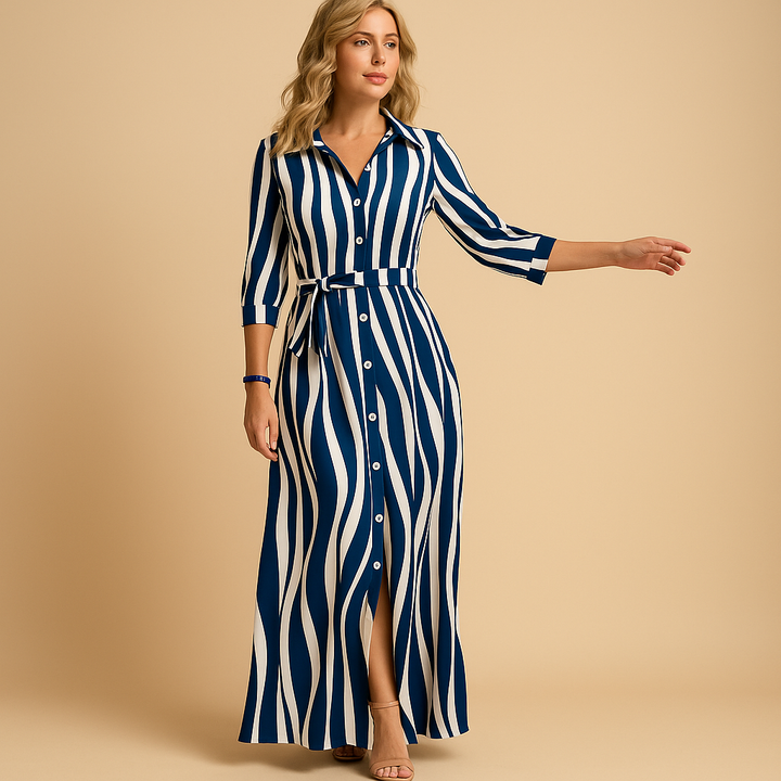 Women’s Summer Dress Loose Fit Short Sleeves Breathable Lightweight Sundress 3