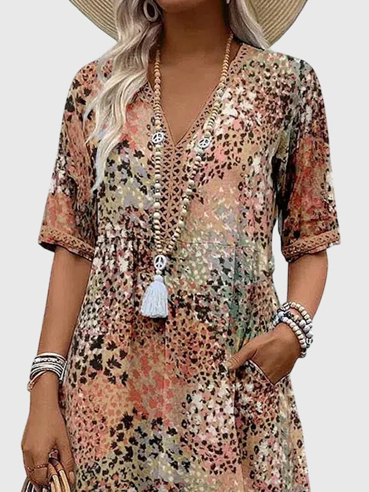 Women's Summer Floral Midi Dress - Elegant and Versatile for Any Occasion 5
