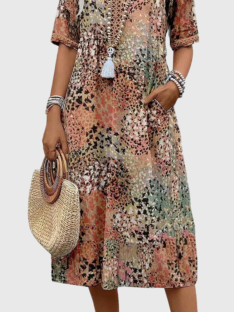 Women's Summer Floral Midi Dress - Elegant and Versatile for Any Occasion 6