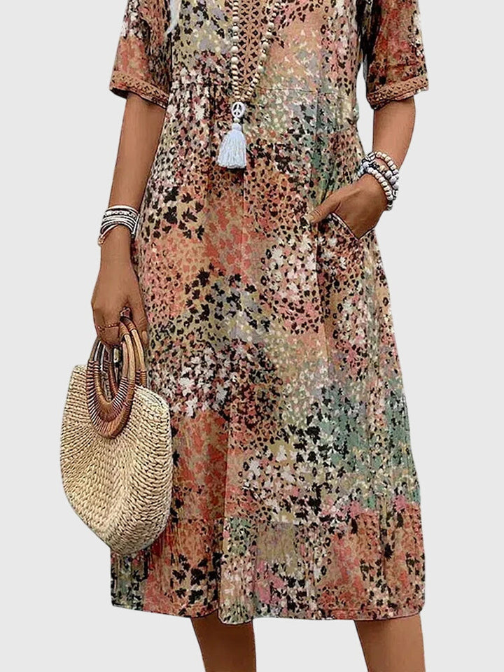 Women's Summer Floral Midi Dress - Elegant and Versatile for Any Occasion 6