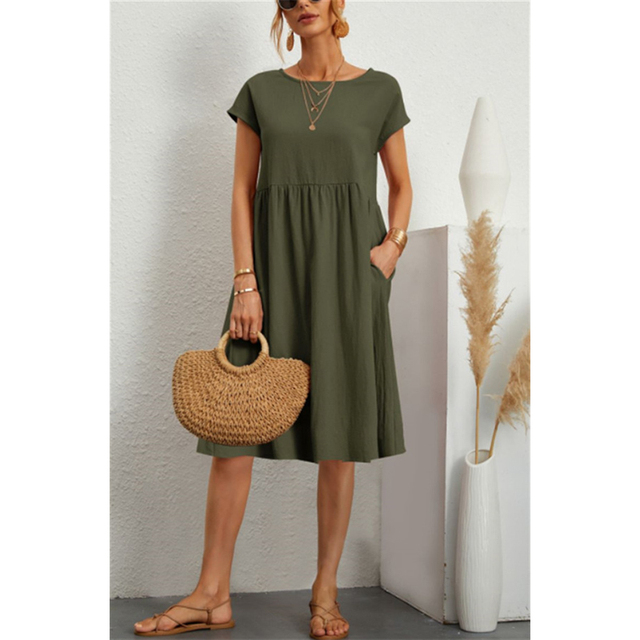 Women's Summer Midi Dress - Casual, Comfortable, and Stylish 1