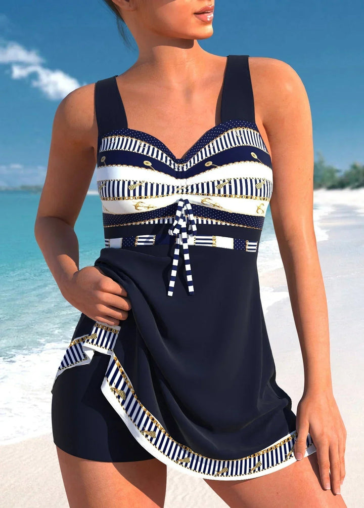 Women's Swimsuit - Quick-Drying Two-Piece Bathing Suits with Skirt for Beach and Pool Swimwear 0