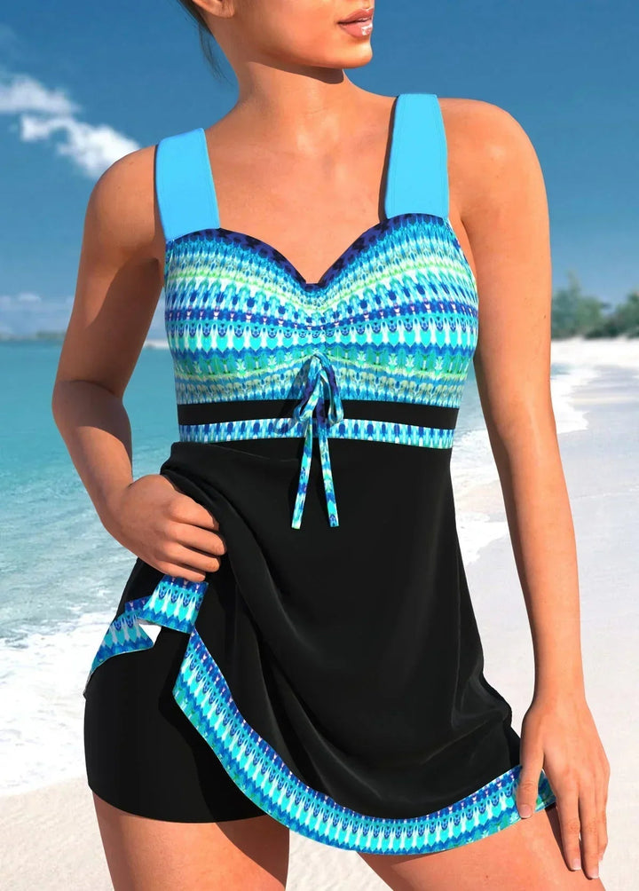 Women's Swimsuit - Quick-Drying Two-Piece Bathing Suits with Skirt for Beach and Pool Swimwear 1