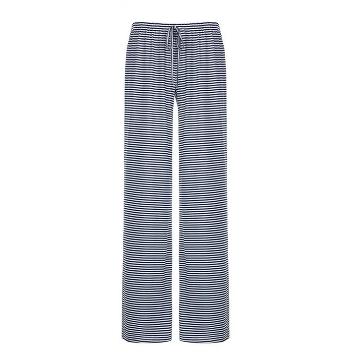 Women's Wide Leg Pants - Striped Relaxed Trousers for Spring and Summer Casual Wear 3