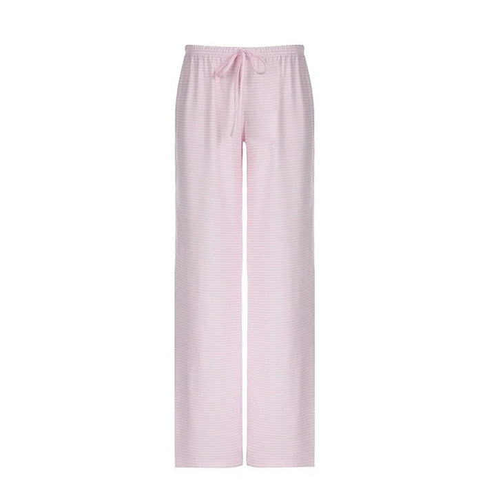 Women's Wide Leg Pants - Striped Relaxed Trousers for Spring and Summer Casual Wear 9