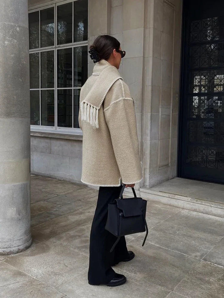 Women's Winter Coat with Scarf - Elegant Stylish Warm Outerwear for Winter 5