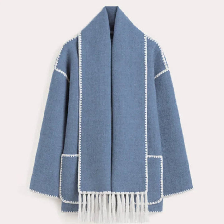Women's Winter Coat with Scarf - Elegant Stylish Warm Outerwear for Winter 8