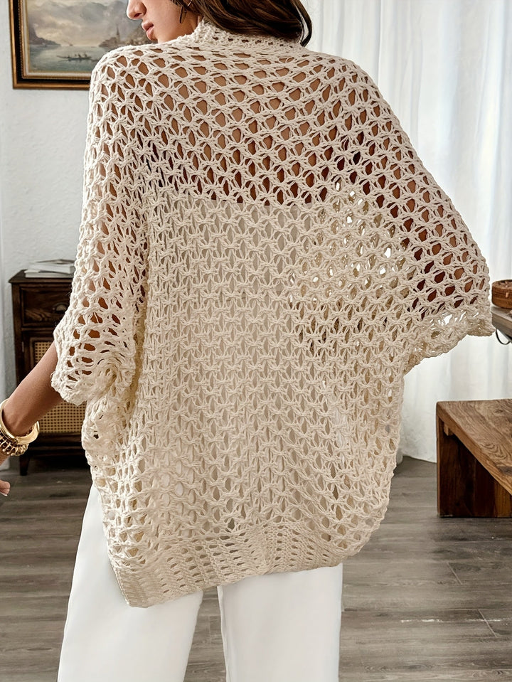 Women's Winter Open Draped Cardigan Lightweight Layering Sweater 3