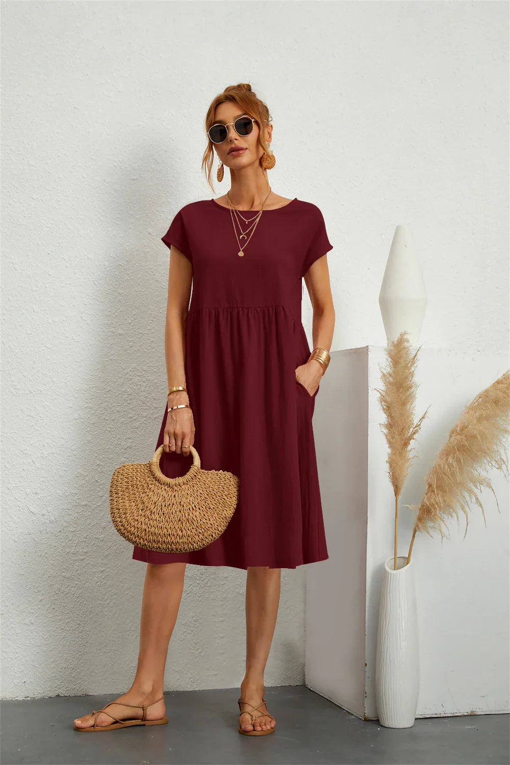 Womens Dress - Casual Summer Dress with Pockets for Everyday Wear 10