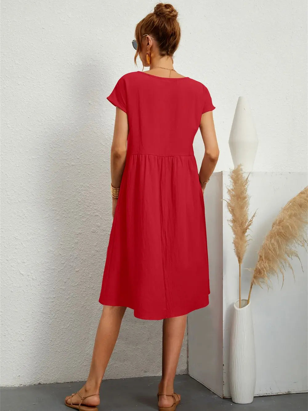 Womens Dress - Casual Summer Dress with Pockets for Everyday Wear 2