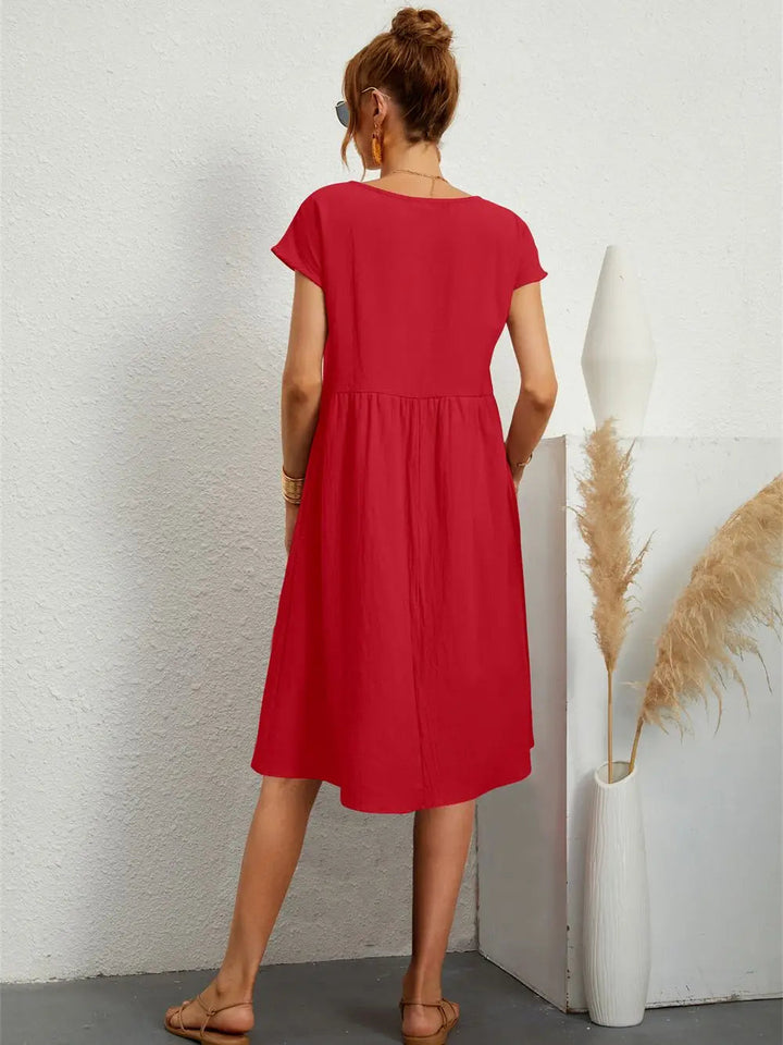 Womens Dress - Casual Summer Dress with Pockets for Everyday Wear 2