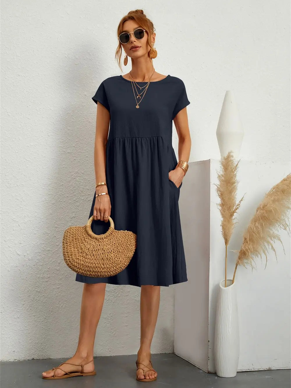Womens Dress - Casual Summer Dress with Pockets for Everyday Wear 5