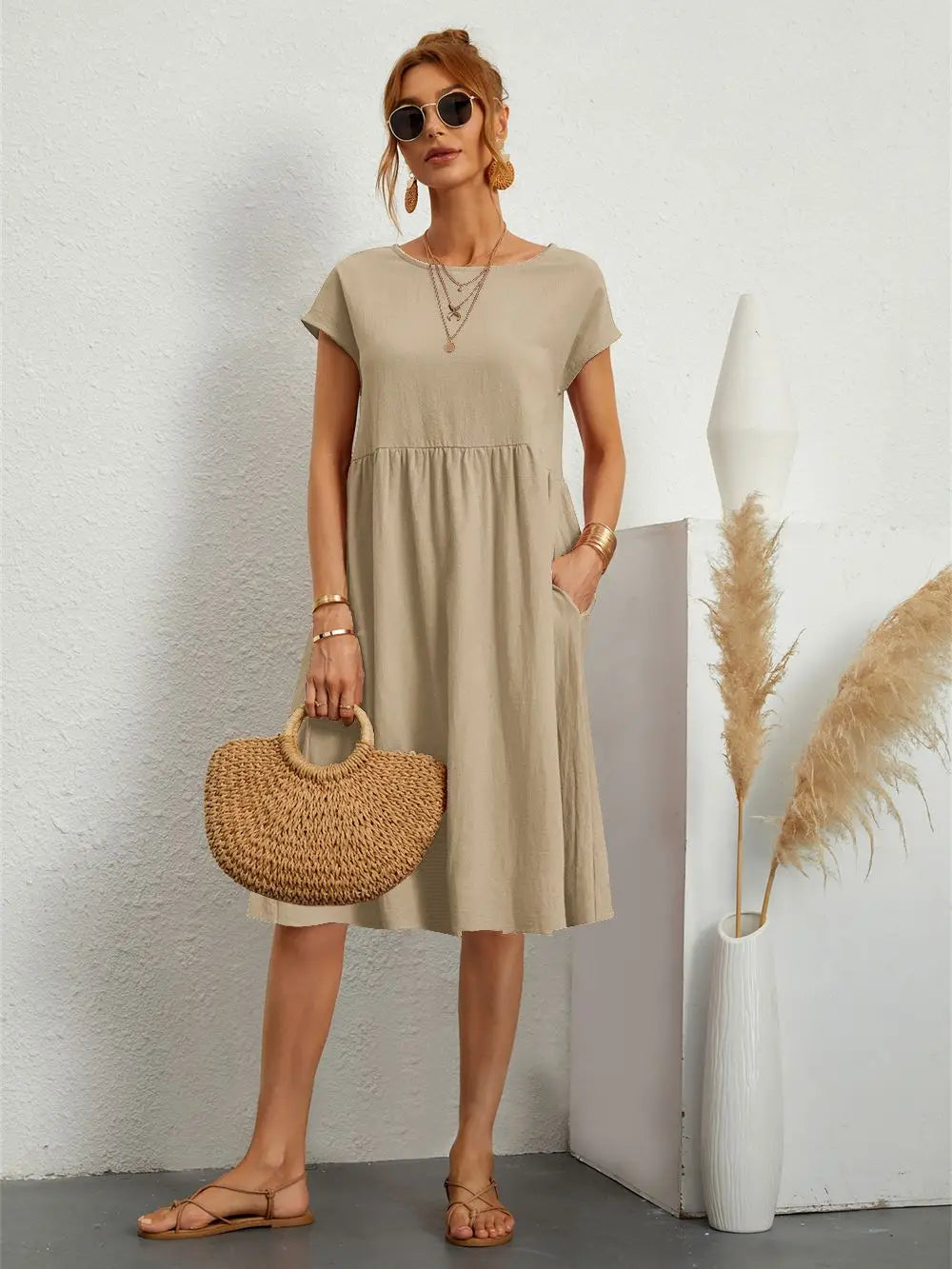 Womens Dress - Casual Summer Dress with Pockets for Everyday Wear 8