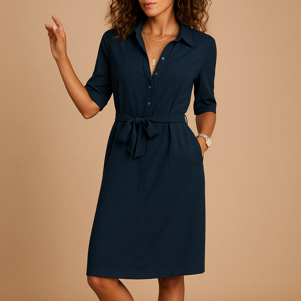 Womens Dress - Elegant Casual Fitted Cut for Office and Evening Wear, Versatile and Flattering Silhouette 3
