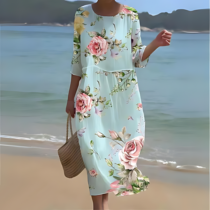 Womens Dress - Elegant Floral Maxi Dress for Summer Weddings & Formal Events 0