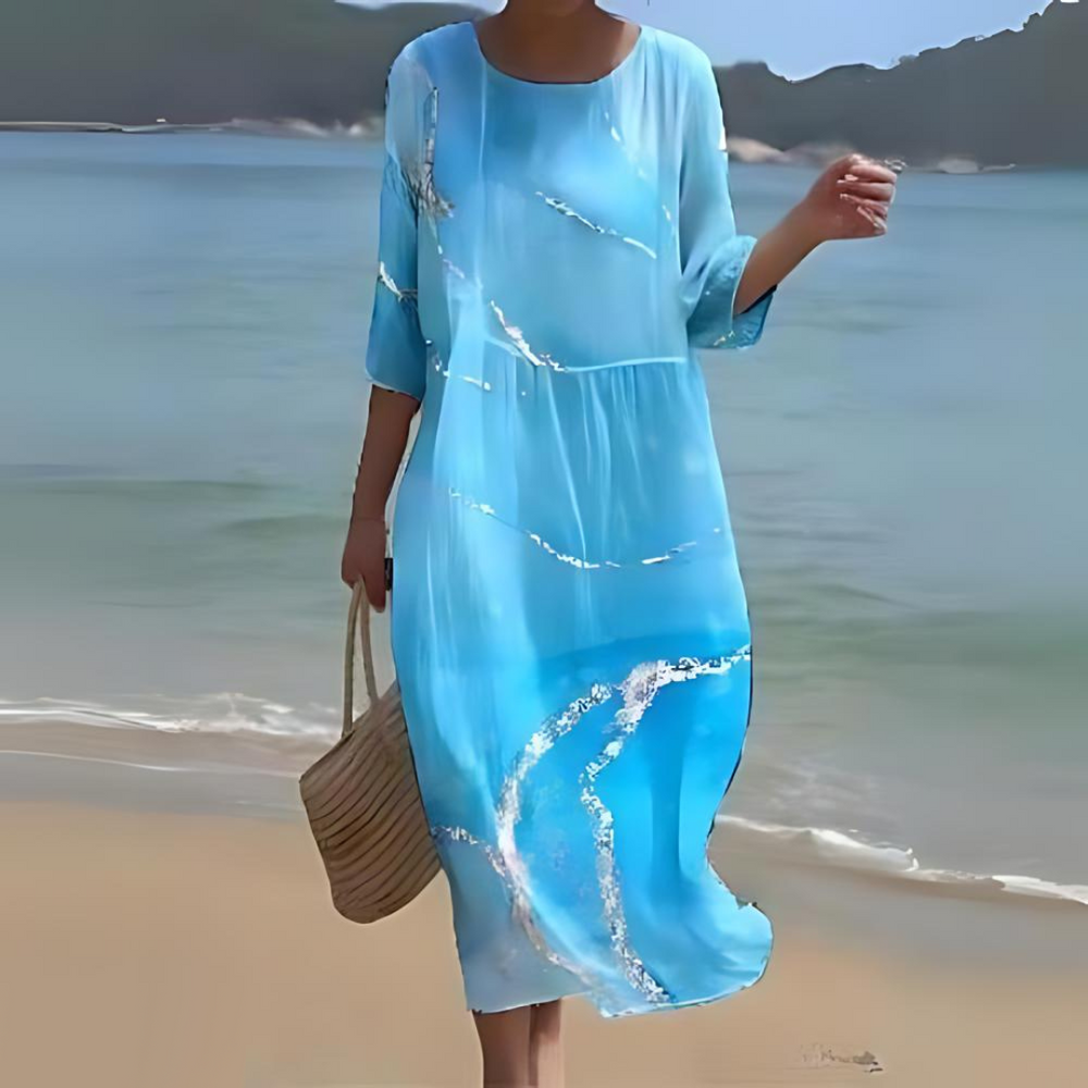 Womens Dress - Elegant Floral Maxi Dress for Summer Weddings & Formal Events 1