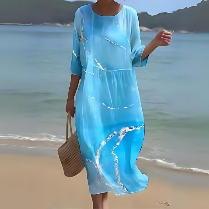 Womens Dress - Elegant Floral Maxi Dress for Summer Weddings & Formal Events 1