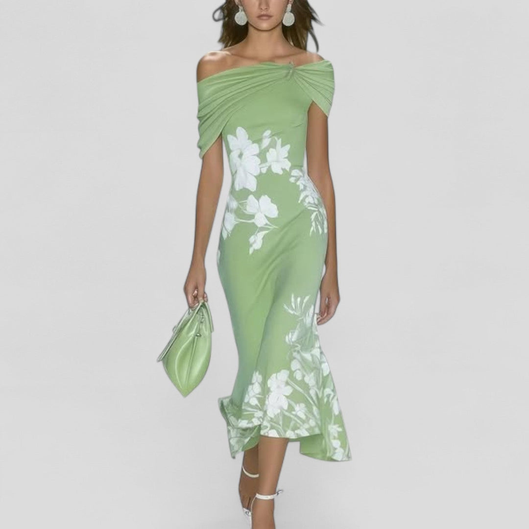 Womens Summer Midi Dress - Elegant Print for Casual or Special Occasions, Stylish and Comfortable Dresses 0