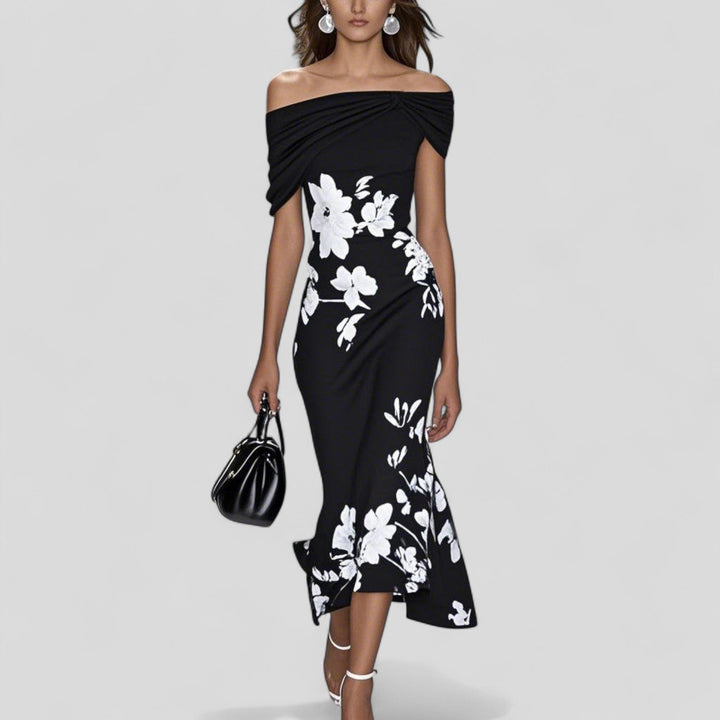 Womens Summer Midi Dress - Elegant Print for Casual or Special Occasions, Stylish and Comfortable Dresses 2