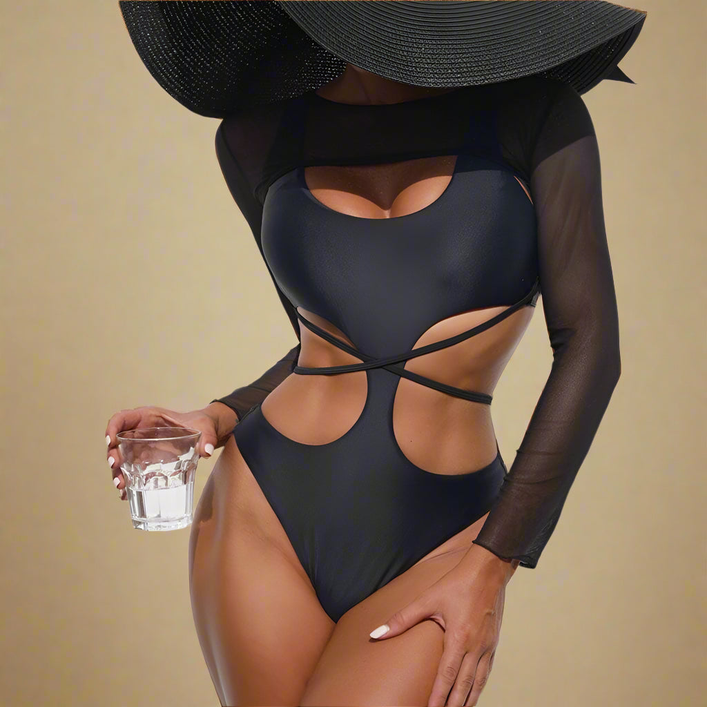 Zoya | One-piece swimsuit with cutouts and tie waist 0