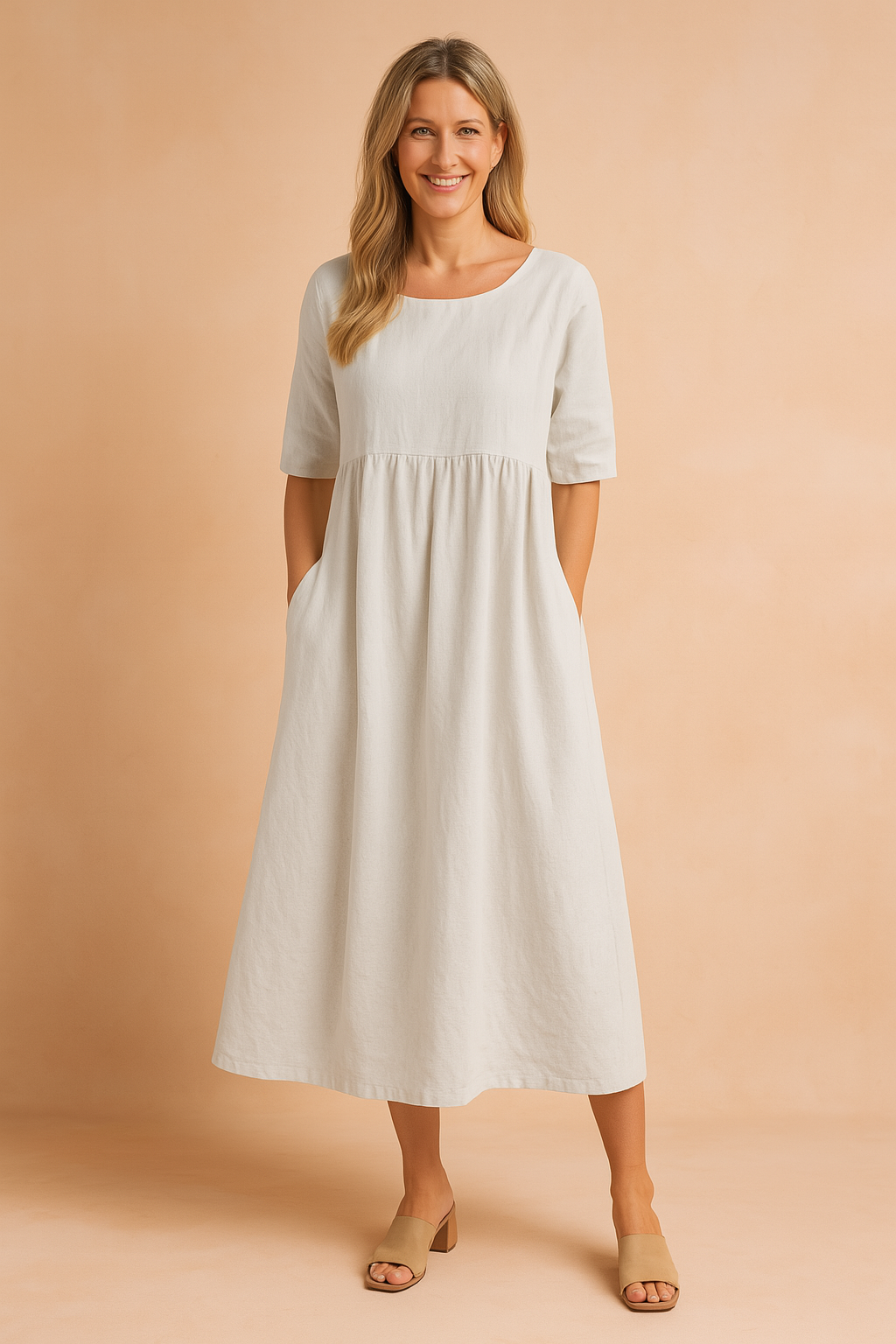 Zuzanna | Airy dress with pockets 0