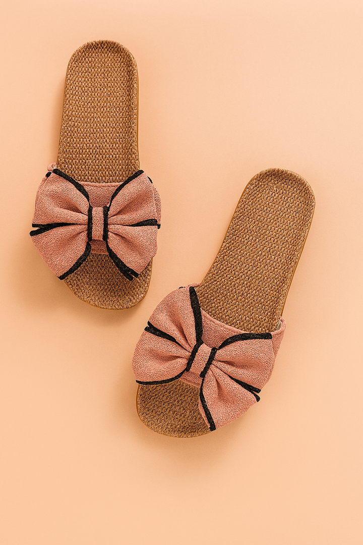Zuzanna | Flip-flops with a striking bow 3