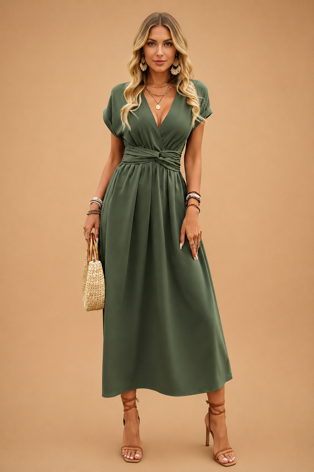 Chloe | Flowy V-Neck Summer Dress