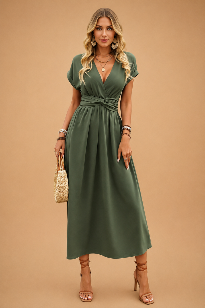 Chloe | Flowy V-Neck Summer Dress