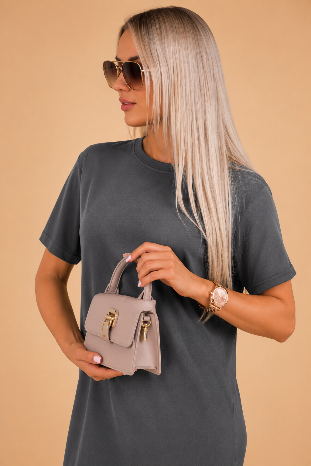 Estela | Elegant Batwing Sleeve Dress