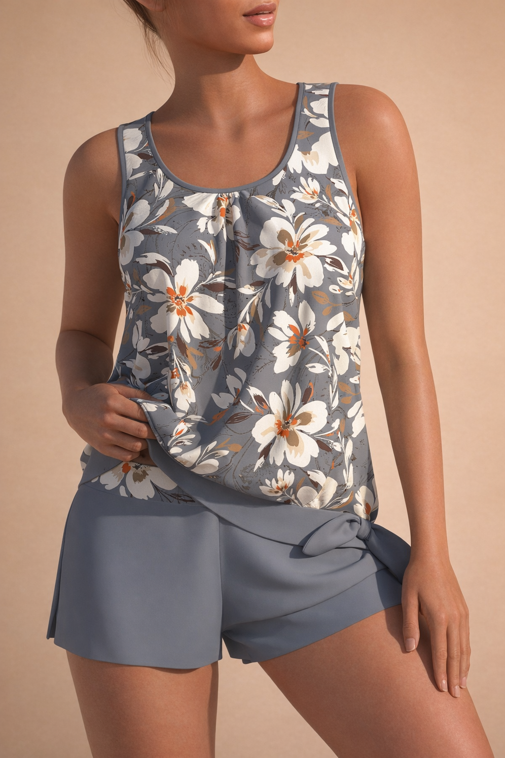 Dalia | Summer set with a floral top and shorts